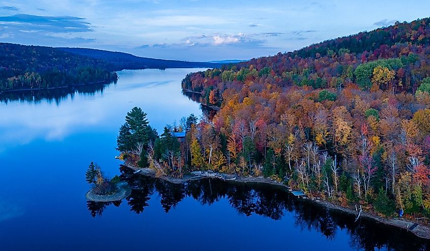 Fall at Norton Pond, Vermont