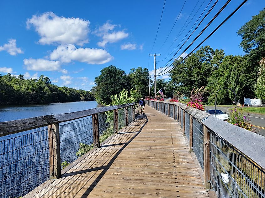 The Flower Bridge in Collinsville, Connecticut