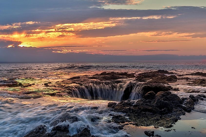 Thor's Well in Yachats, Oregon.