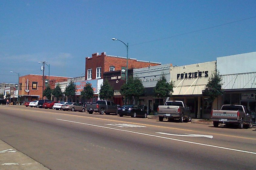 Main Street in Louisville, Mississippi