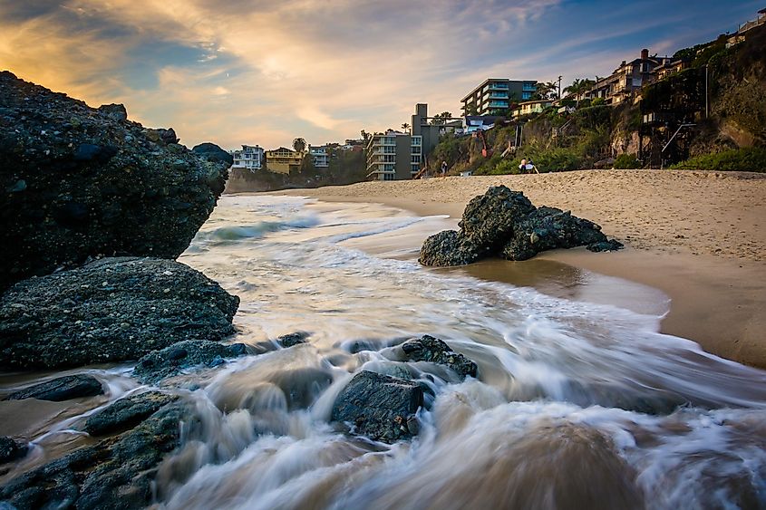 The Thousand Steps Beach in California.