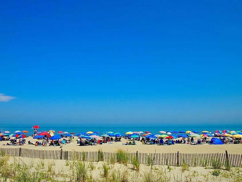 A summer afternoon in Rehoboth Beach, Delaware.