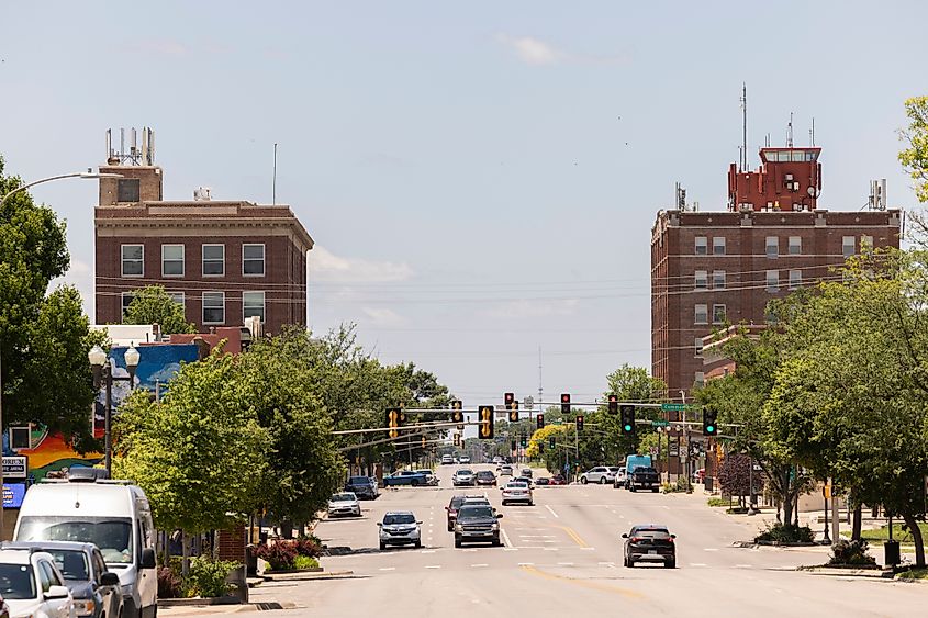 Downtown Emporia, Kansas.