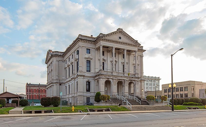 The Grant County Court House, in the city of Marion, Indiana