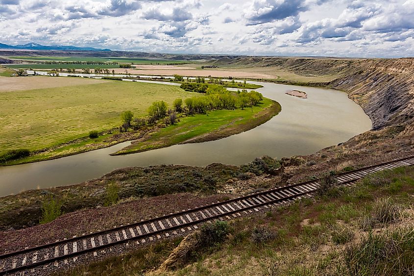 Lewis and Clark's "Decision Point" at confluence of Marias and Missouri River