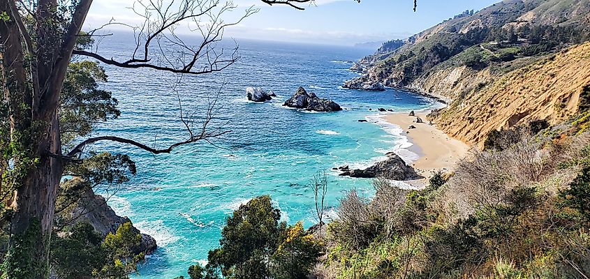 Julia Pfeiffer Burns State Park in Big Sur California