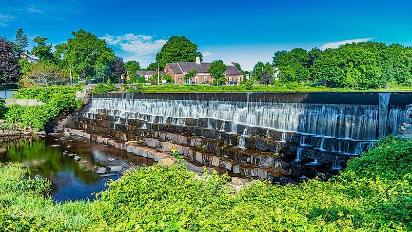 Mill Pond in Harrisville, Rhode Island
