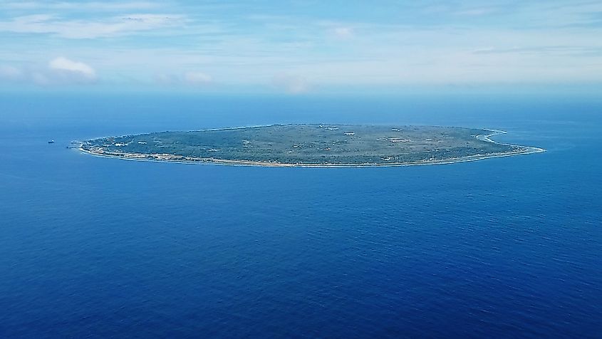 Aerial view of Nauru 