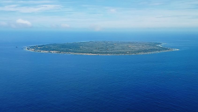 Nauru aerial view