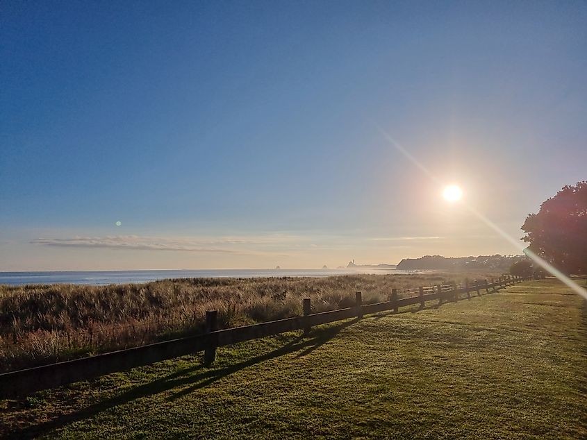 Oakura Beach, New Plymouth, Taranaki, New Zealand.