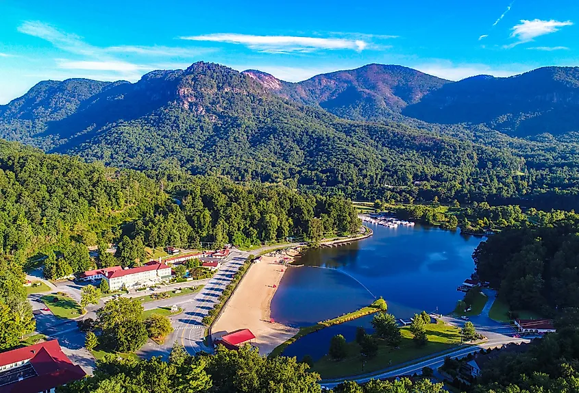 Lake Lure in North Carolina.