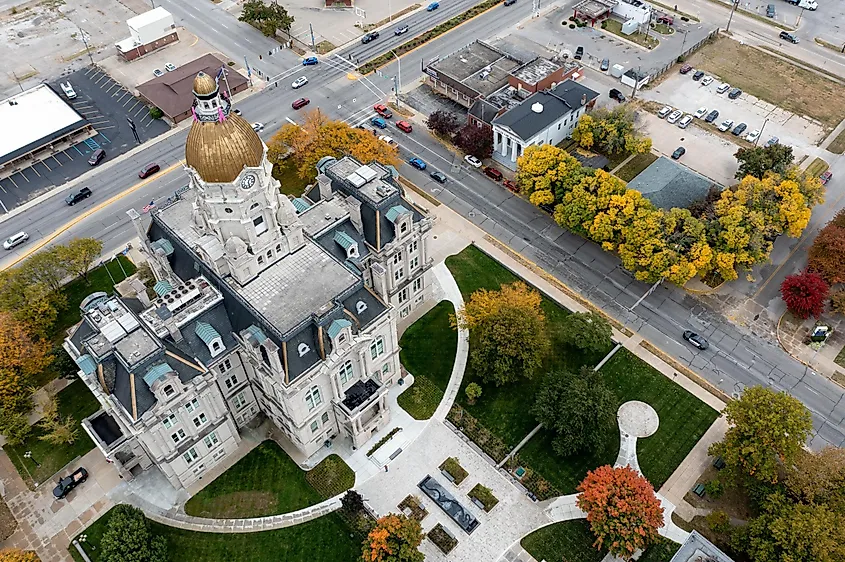 Indiana court house in Terre Haute