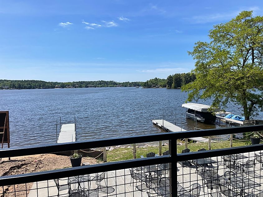 View of Lake Delton in Wisconsin.