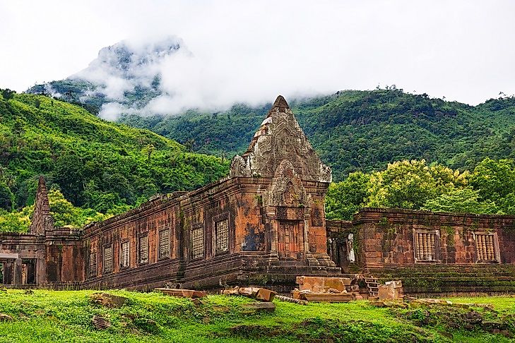 Ruins of the Vat Phou Temple.