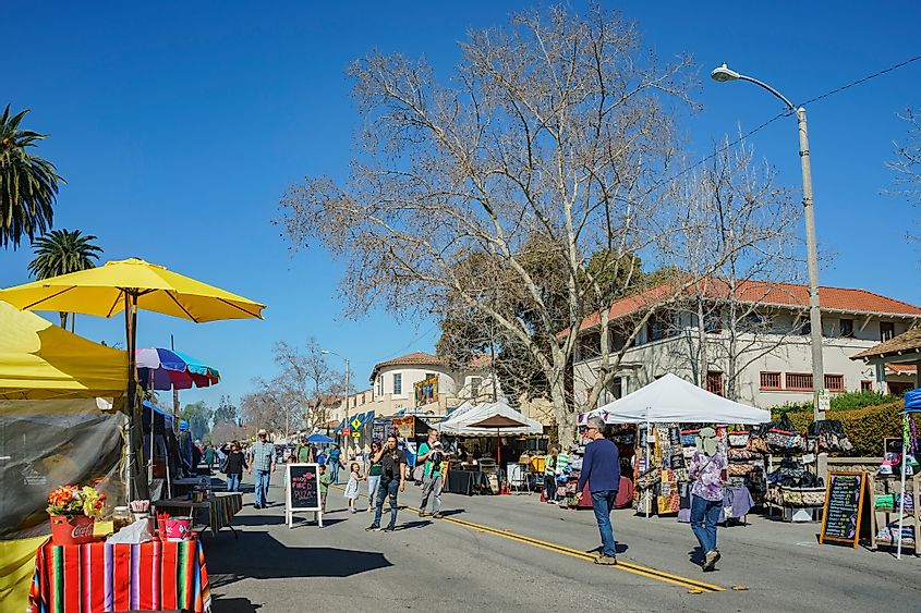 Wisteria Festival event at Sierra Madrea, California, via Kit Leong / Shutterstock.com