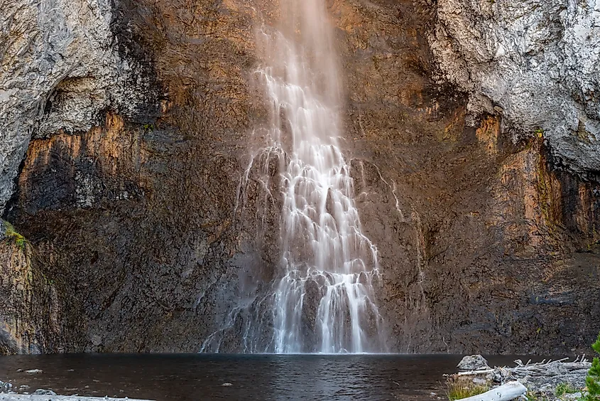 Fairy Falls in Yellowstone National Park. 