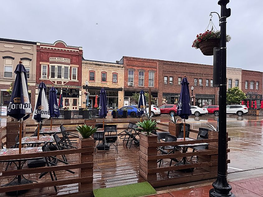A rainy day in Hastings, Minnesota