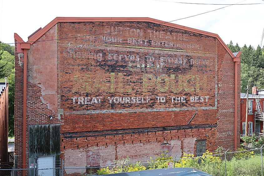 Back of the Cottrill Opera House in Thomas, West Virginia.