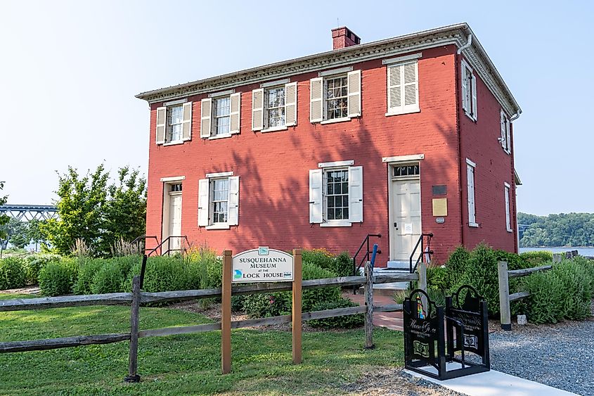 Susquehanna Museum at the Lock House. Editorial credit: Rosemarie Mosteller / Shutterstock.com