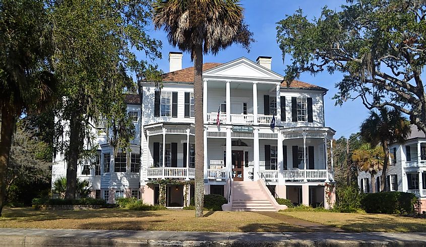 Historic Cuthbert House in Beaufort, South Carolina. 