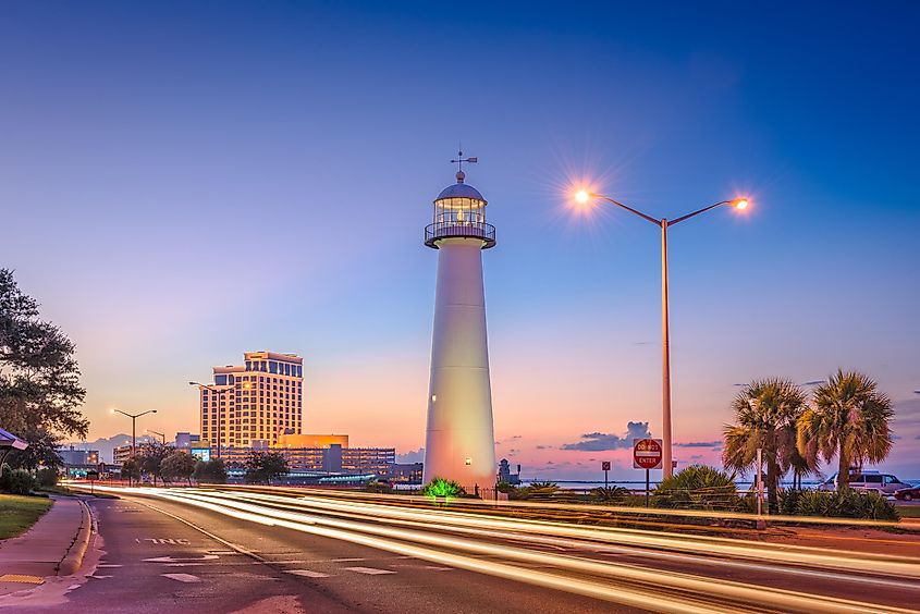 Biloxi, Mississippi, USA at Biloxi Lighthouse