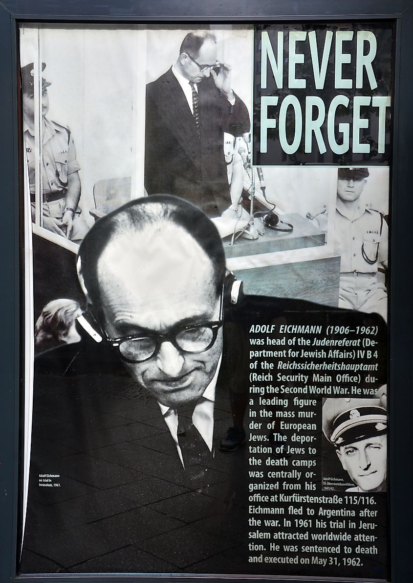 Berlin: This sign marks the house of Adolf Eichmann, a logistician held responsible for participating in the Holocaust.