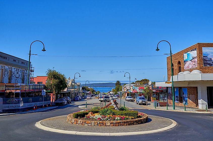 Historic center of the town of Albany, Western Australia.
