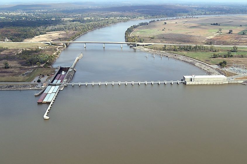 Robert S. Kerr Reservoir.
