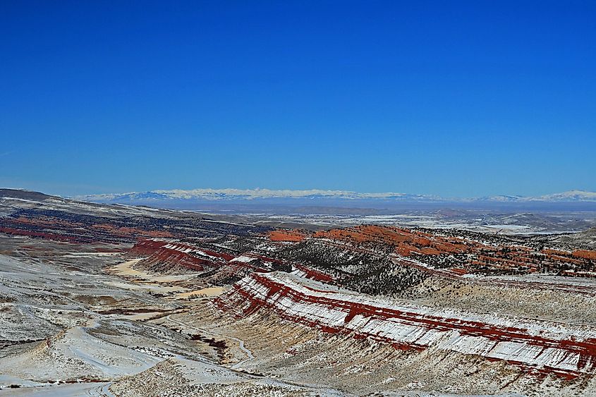 Wind River Mountain Range outside of Lander Wyoming