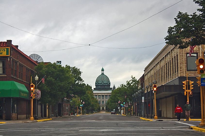 Rhinelander, Wisconsin, Downtown