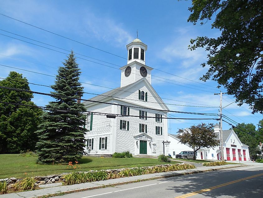 Town Hall in Mont Vernon, New Hampshire.