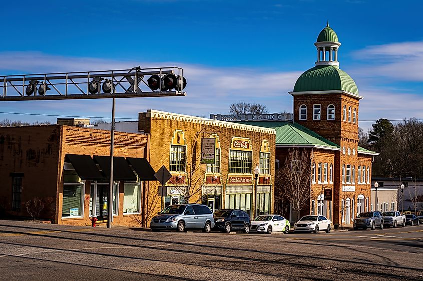 Sanford, North Carolina: A View from the Railroad Tracks of Downtown Sanford