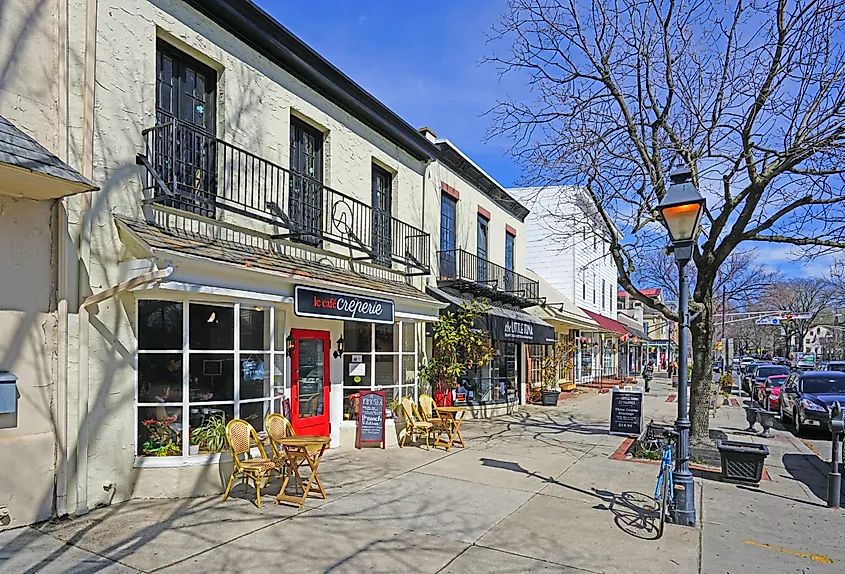 Historic town of Haddonfield, New Jersey.