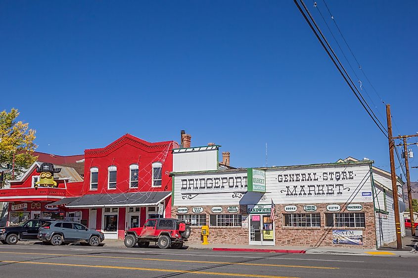 Shops at Main Street Bridgeport, California.