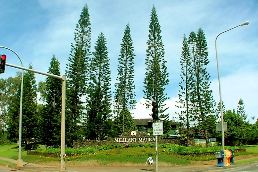 Mililani Mauka - the newer area of Mililani