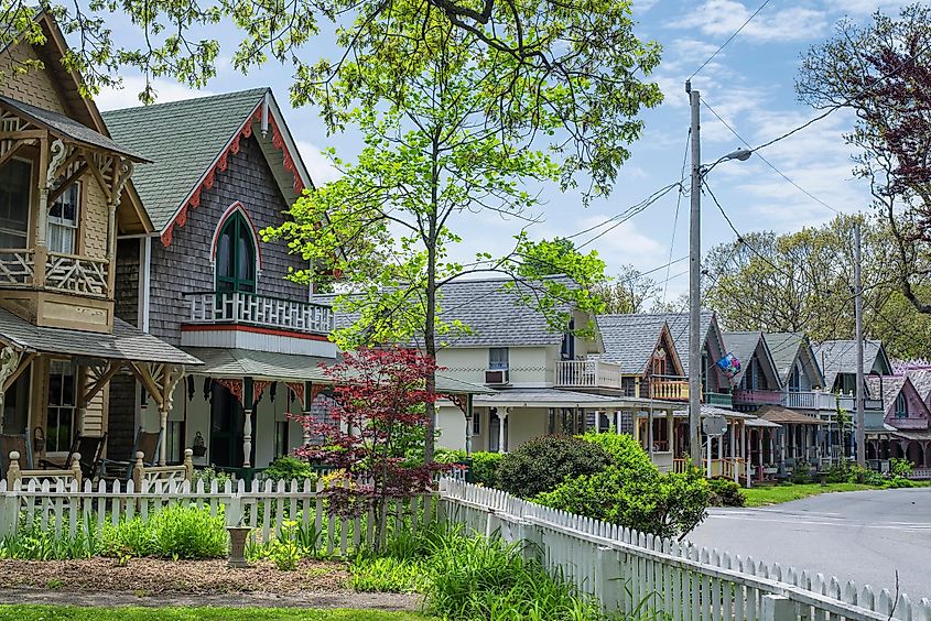 Martha's Vineyard Camping association historic gingerbread houses