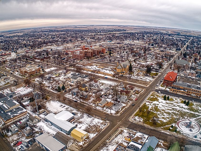 Aberdeen is the fourth Largest Town in South Dakota located in the North East Corner