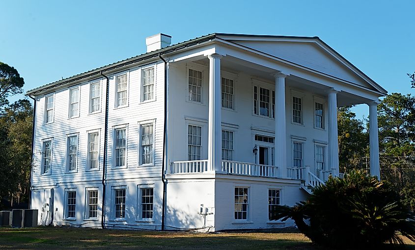 Orange Hall in St. Mary's, Georgia, built in the 1820s, is an historic example of Greek Revival architecture.