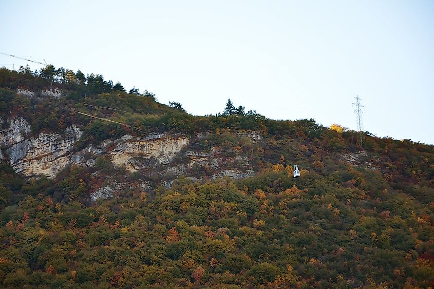 Landscape near the town of Trento in Italy.