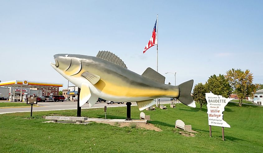 Willie the Walleye, Baudette, Minnesota. 