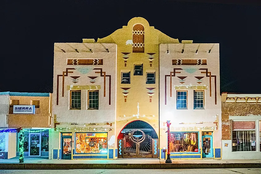 A historic building in Silver City, New Mexico.