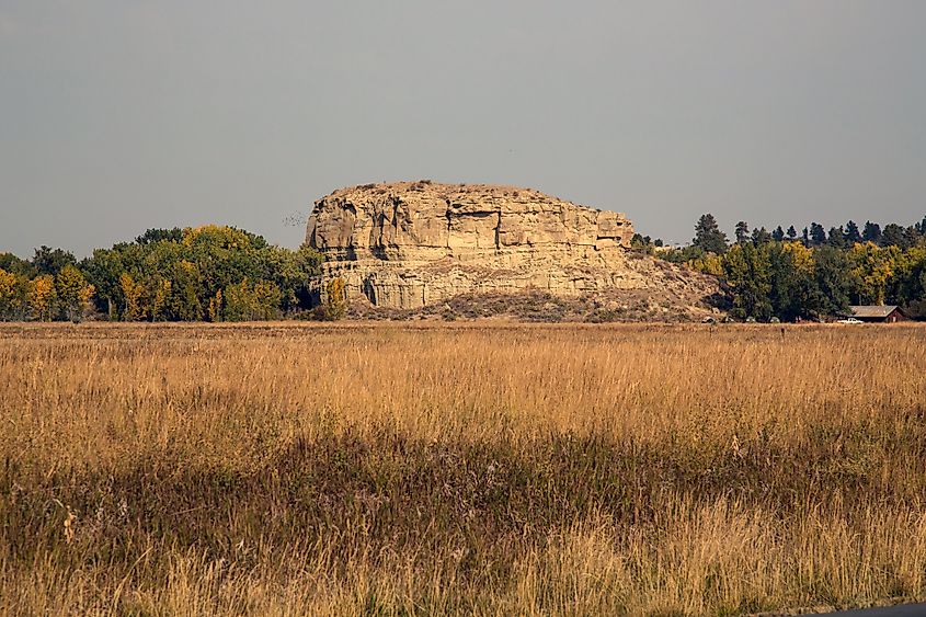 The Pompeys Pillar National Monument, Montana.