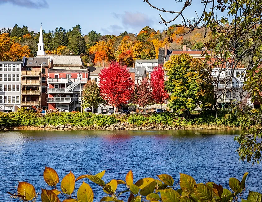 Kennebec River in Hallowell, Maine.