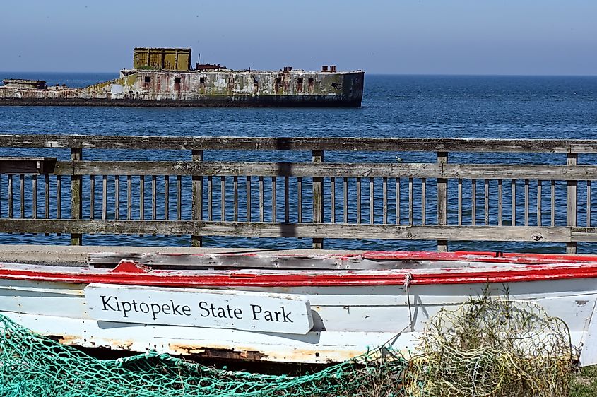 The Chesapeake Bay area that is now Virginia's Kiptopeke State Park.
