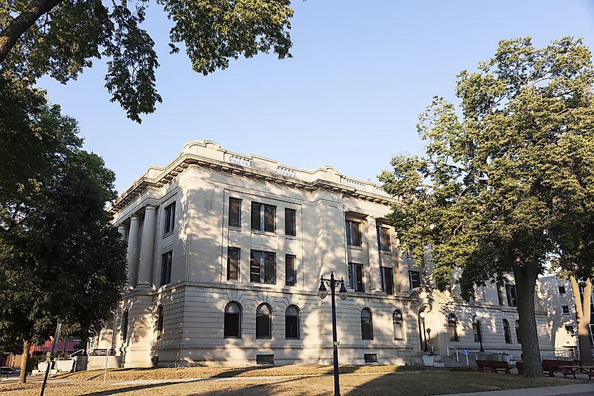 Tazewell County Courthouse in Pekin, Illinois.