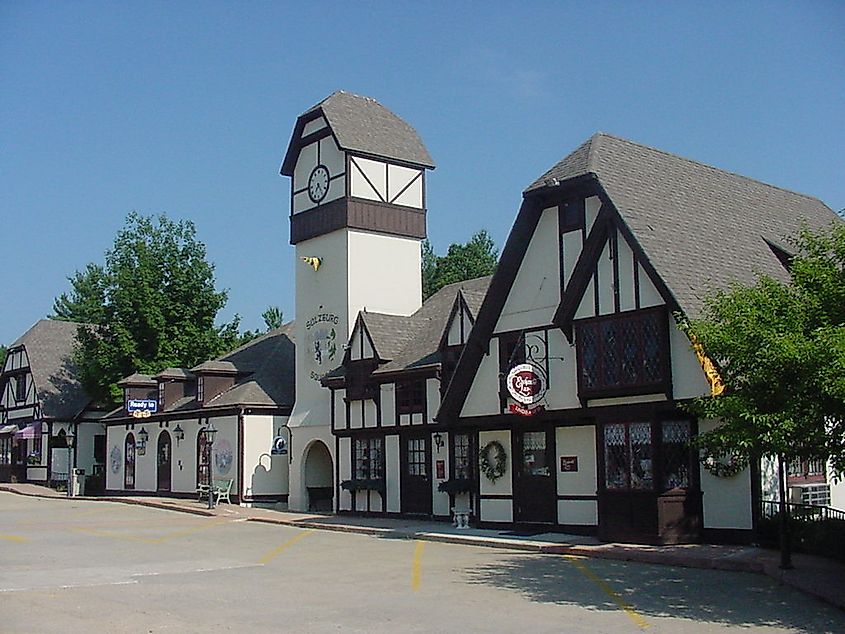 Salzburg Square in Amherst, New Hampshire.