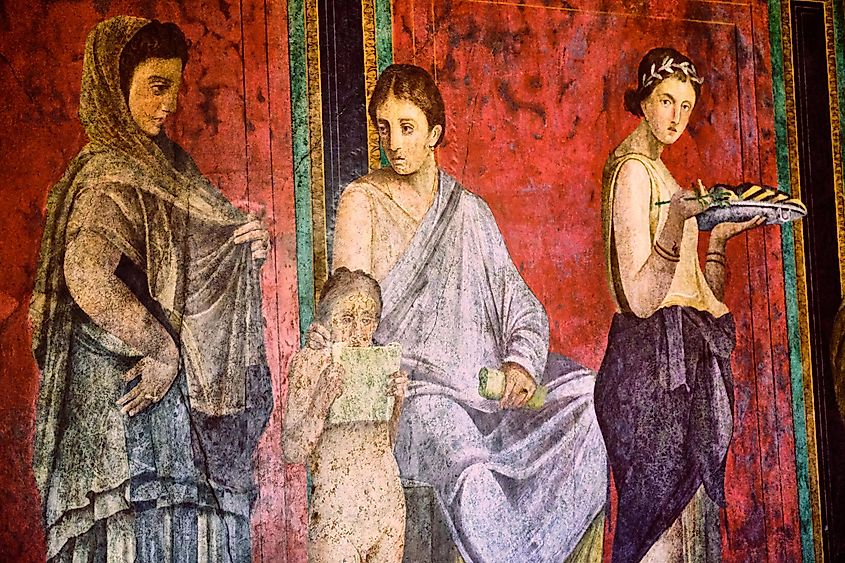 A Pompeii painting that captures a glimpse of Rome's social makeup.