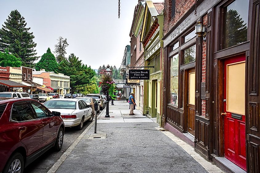 The beautiful town of Nevada City, California