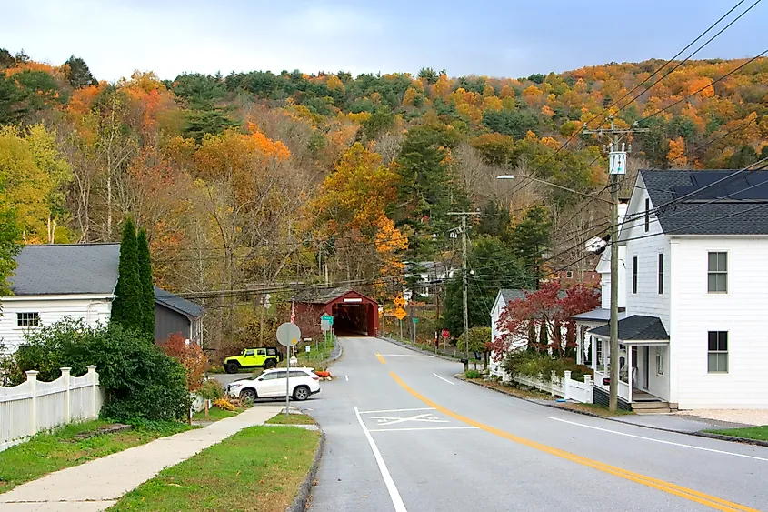 Fall colors in Cornwall, Connecticut.