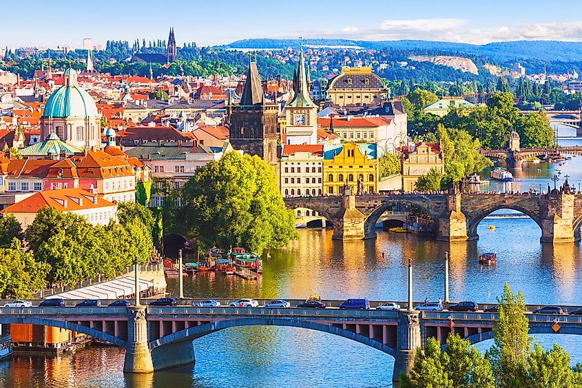 The beautiful city of Prague in the Czech Republic.